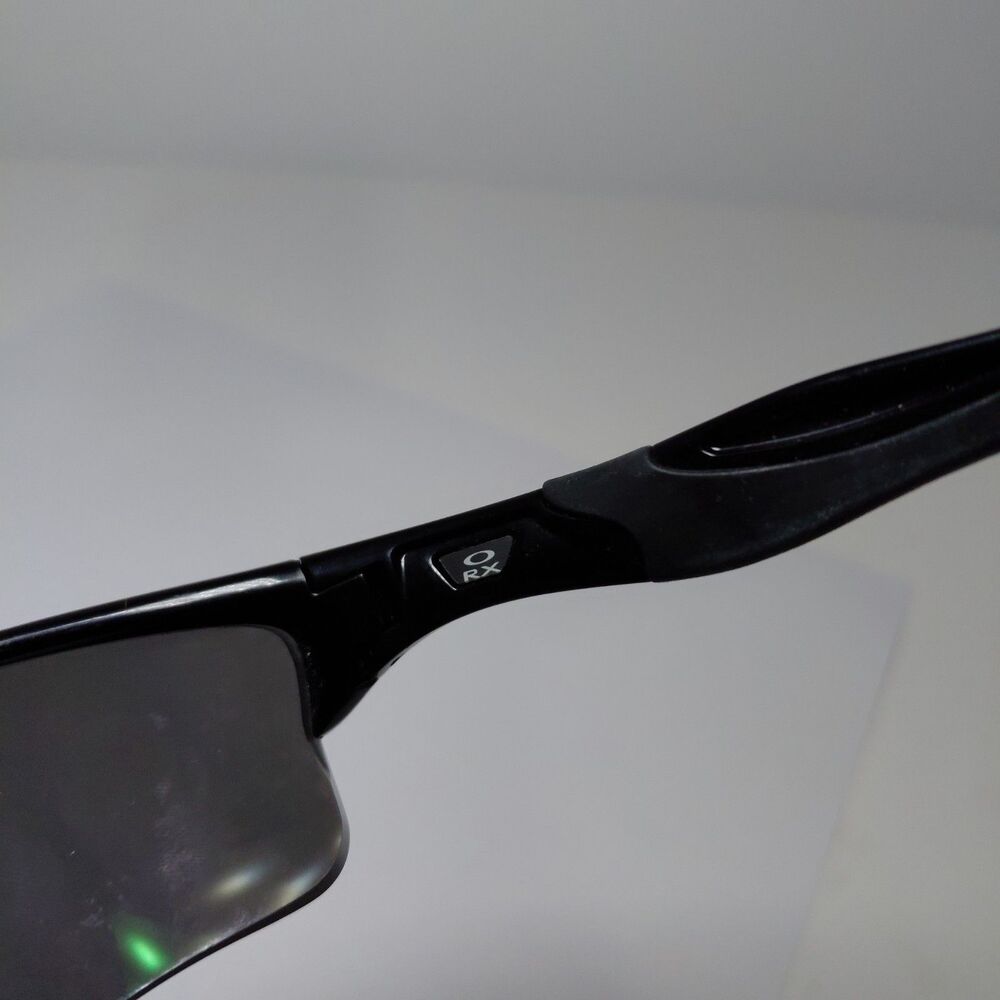 Oakley Half Jacket 2.0 Rx Sunglasses Black Iridium XLJ Gunmetal Icons - Picture 8 of 10